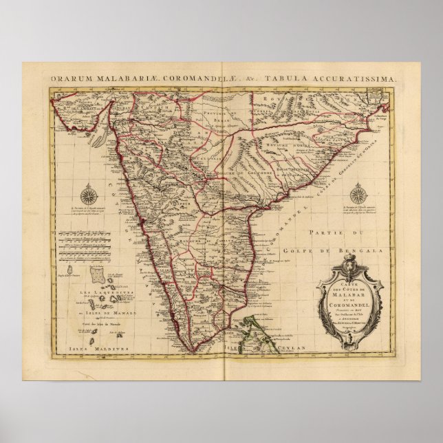 Indien und Bangladesch Poster (Vorne)