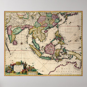 Indien und Ceylon nach Australien Poster