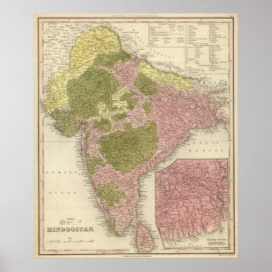 Indien und Sri Lanka Poster