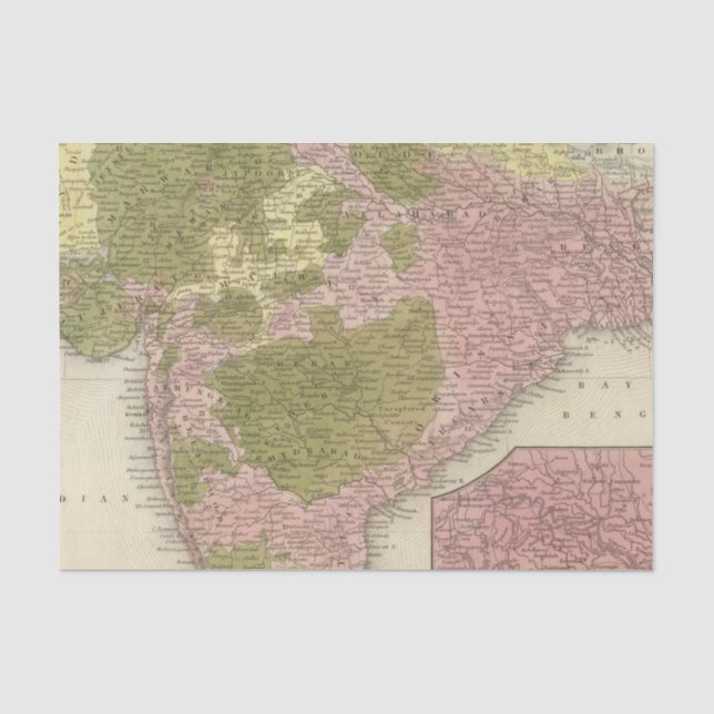 Indien und Sri Lanka Seidenpapier (Vorderseite)