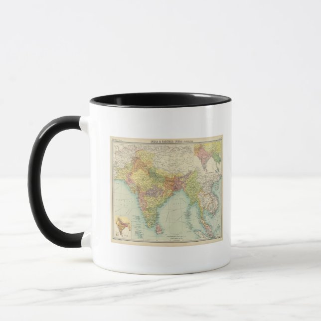 Indien und weitere Indien - Politik Tasse (Links)