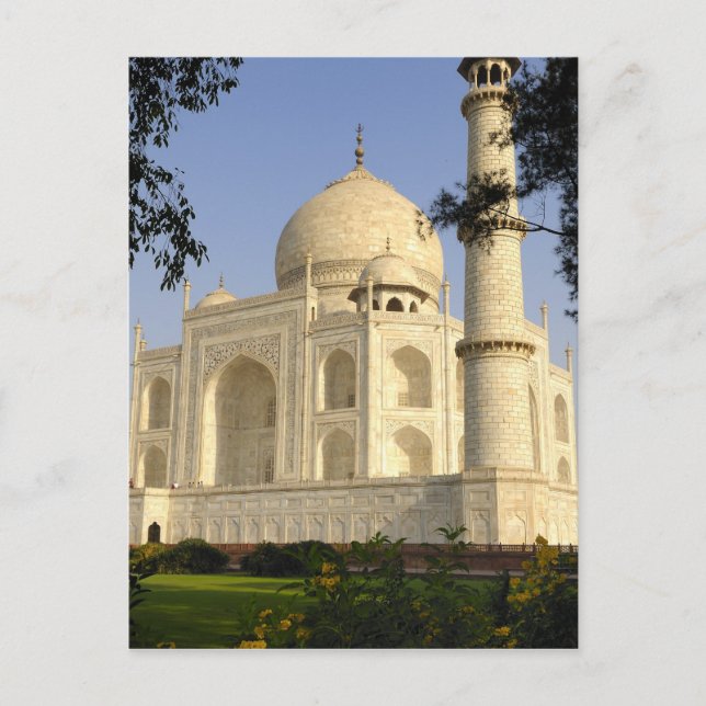 Indien, Uttar Pradesh, Agra. Der Taj Postkarte (Vorderseite)