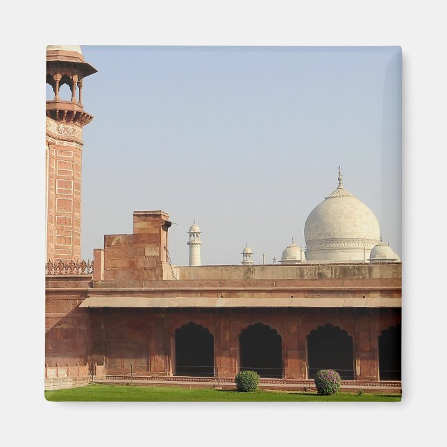 Indien, Uttar Pradesh, Agra. Taj 6 Magnet (Vorne)