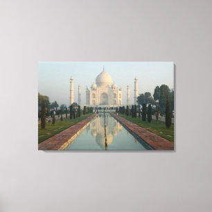 INDIEN, Uttar Pradesh, Agra: Taj Mahal, Morgen Leinwanddruck