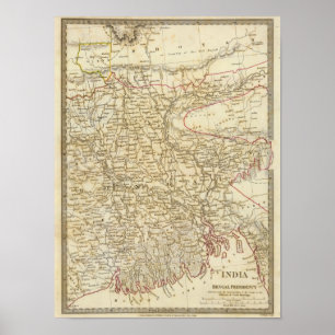 Indien VIII Bangladesch Präsidentschaft Poster