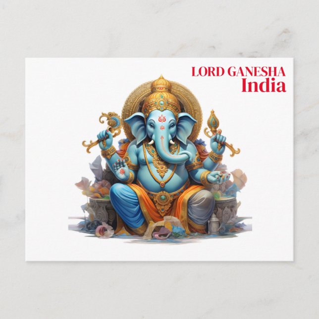 Indien Vintag Tourismus Reisen hinzufügen Postkarte (Vorderseite)