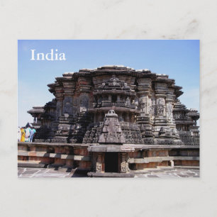 Indien Vintag Tourismus Reisen hinzufügen Postkarte