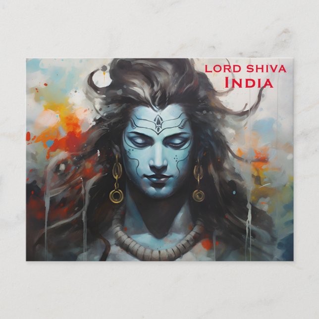 Indien Vintag Tourismus Reisen hinzufügen Postkarte (Vorderseite)