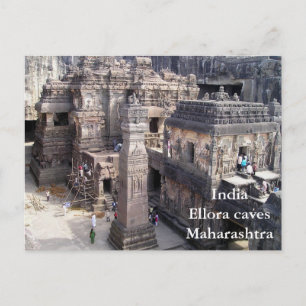 Indien Vintag Tourismus Reisen hinzufügen Postkarte