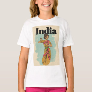 Indien Vintage-Reiseposter T-Shirt