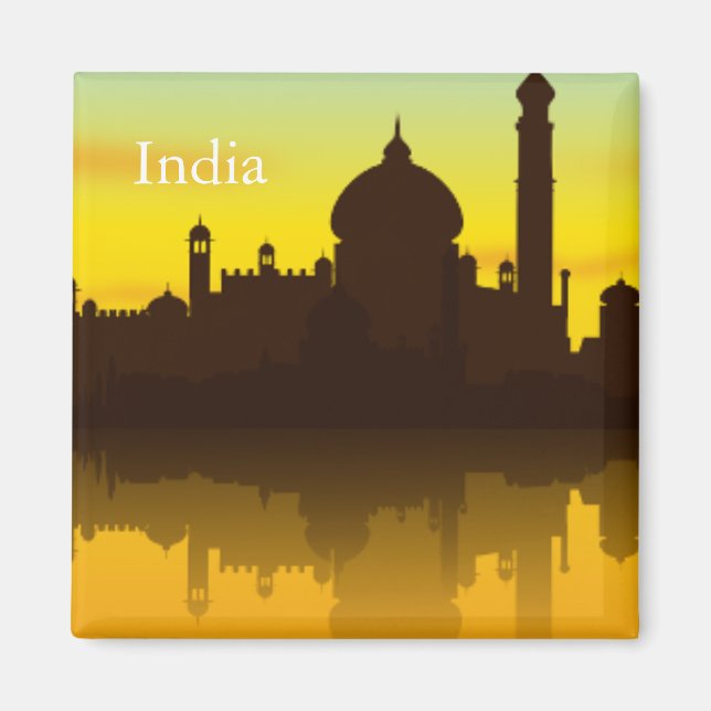 Indien - Vintager Tourismus Magnet (Vorne)