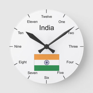 Indien-Wanduhr Runde Wanduhr