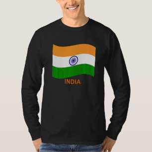 Indiens Bharat indische winkende Flagge T-Shirt