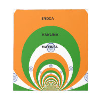 Indiens National Flag Colors Design. Hakuna Matata