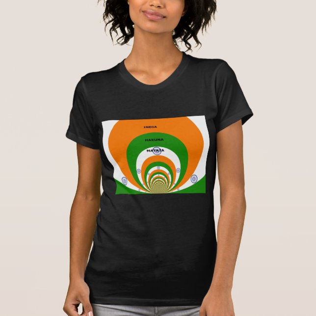 Indiens National Flag Colors Design. Hakuna Matata T-Shirt (Vorderseite)