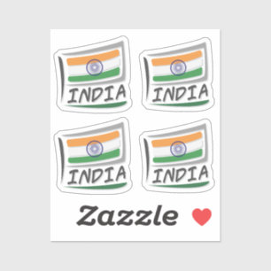 Indiens Stolz-X-Flagge Aufkleber