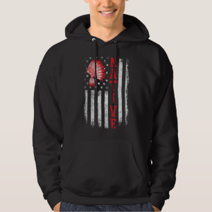 Indigena - American Day USA Flag Cherokee Indigena Hoodie