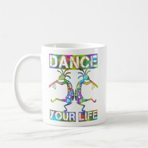Indigene Amerikaner Kokopelli - Dance Your Life 2 Kaffeetasse