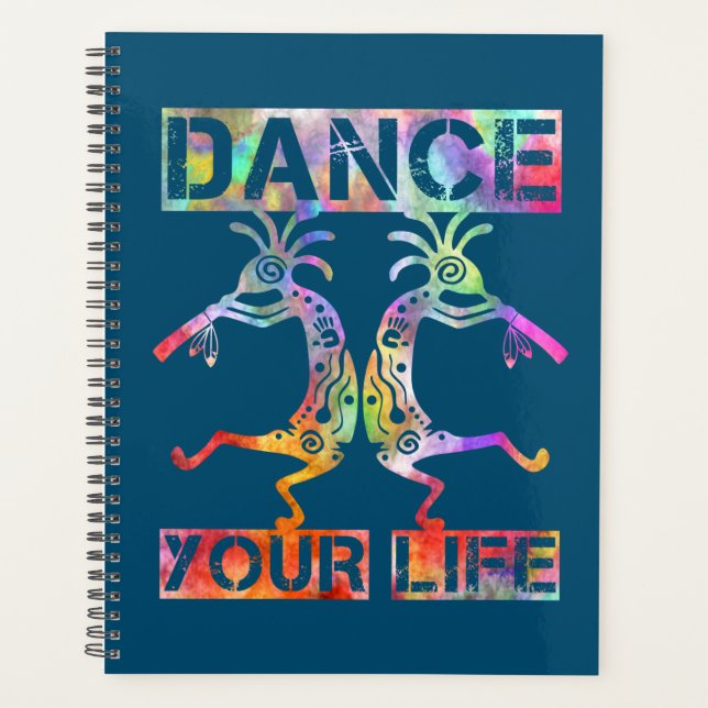 Indigene Amerikaner Kokopelli - Dance Your Life 3 Planer (Vorderseite)