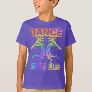 Indigene Amerikaner Kokopelli - Dance Your Life 4 T-Shirt