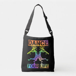 Indigene Amerikaner Kokopelli - Dance Your Life 4 Tragetaschen Mit Langen Trägern