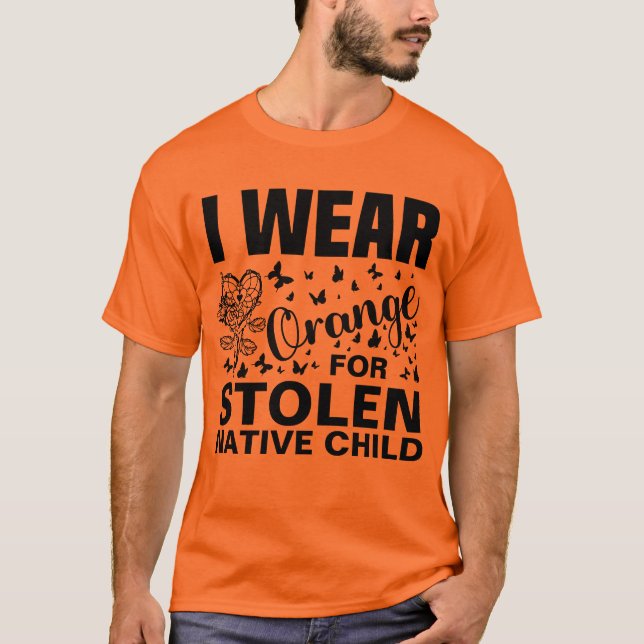 Indigene Indigene Indigene Orange Day T-Shirt (Vorderseite)