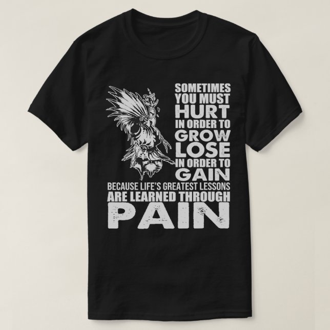 Indigene Indigene, INSPIRIERTE CHIEF. PAIN T-Shirt (Design vorne)