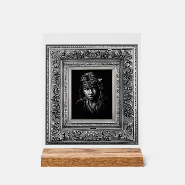 Indigene Indigene Ureinwohner. Acrylschild (Vorderseite)