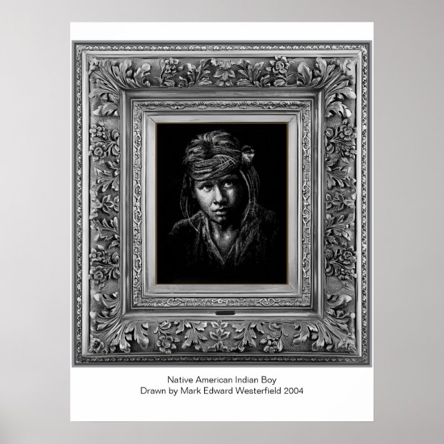 Indigene Indigene Ureinwohner. Poster (Vorne)