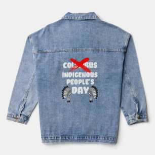 Indigene Menschen Tag nicht Columbus Day National  Jeansjacke