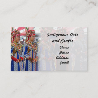 Indigene und indigene Kunst und Handwerk Visitenkarte