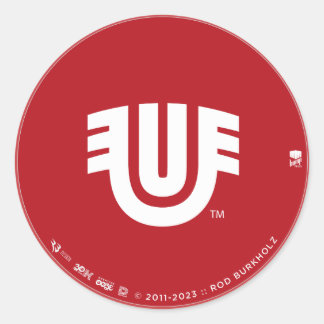 Indigene Ute Tribal-Marke Runder Aufkleber