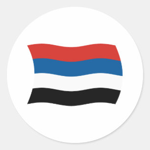 Indigene Völker Kolumbiens Flaggenaufkleber Runder Aufkleber