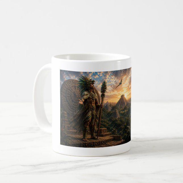 Indigener Wächter der antiken Städte Kaffeetasse (Vorderseite Links)