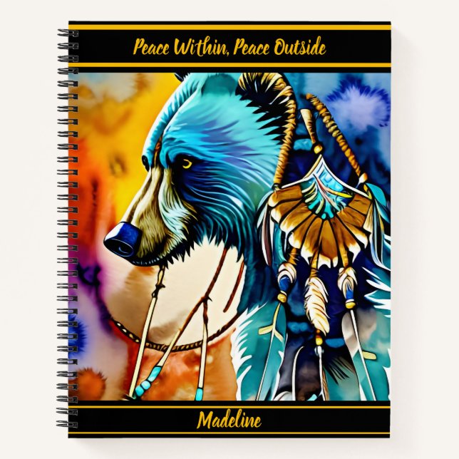 Indigenes Design-Notebook: Künstlerischer Flair Notizbuch (Vorderseite)