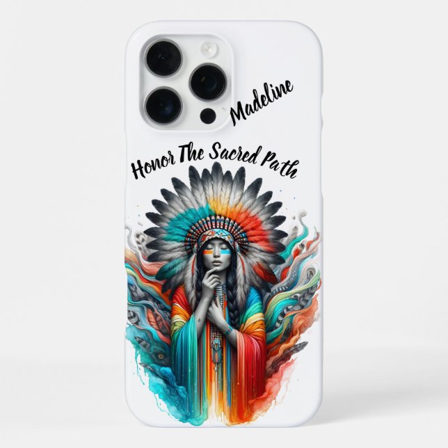 Indigenes Erbe Wilde Berührung iPhone Hülle (Rückseite)