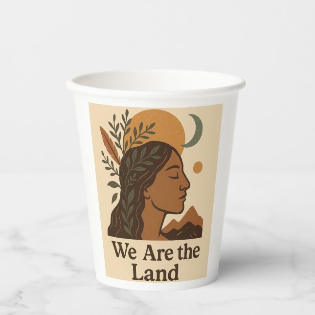 Indigenous Peoples’ Day Mug | Boho Earthy Coffee G Pappbecher (Vorderseite)