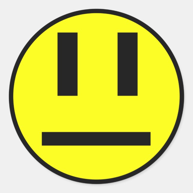 Indiges Gesicht Runder Aufkleber (Vorderseite)