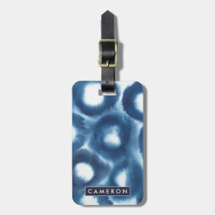 Indigio Watercolor Print Circles Gepäckanhänger