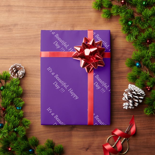 Indigo 4B0082 - Benutzerdefinierte Meldung oder Le Geschenkpapier (Feiertagsgeschenk)