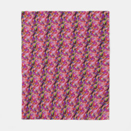 indigo and purple artwork fleecedecke