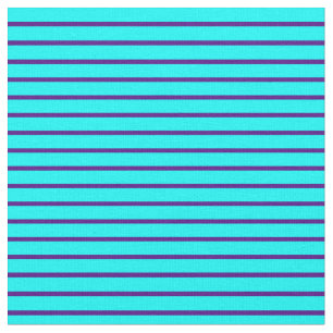Indigo & Aqua Lines Stoff