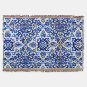 Indigo Azulejo Blau Portugiesisch Lissabon Talaver Decke