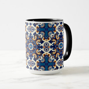 Indigo Azulejo Blau Portugiesisch Lissabon Talaver Tasse