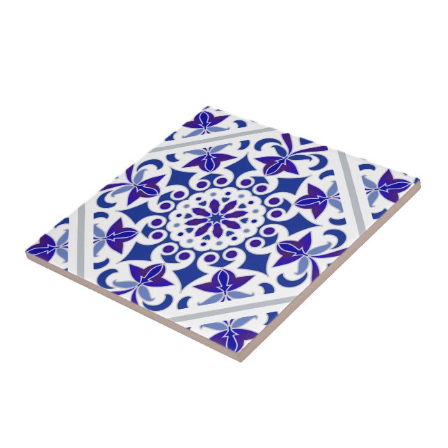 Indigo Azulejos Portugiesisch Blaue und weiße Flie Fliese (Seite)