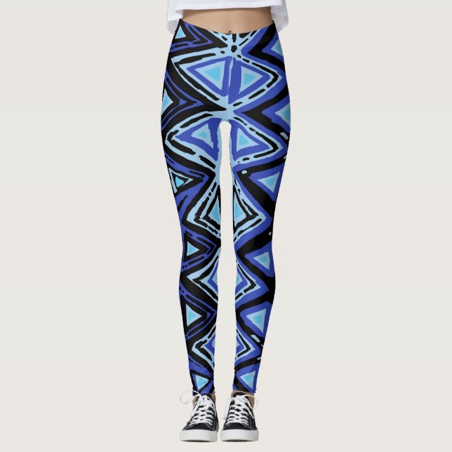 Indigo Batik Leggings (Vorderseite)