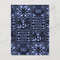 Indigo Batik Quilt - Blau