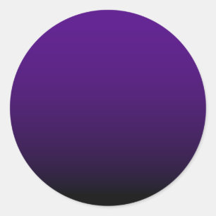 Indigo Black Gradient Blank Runder Aufkleber