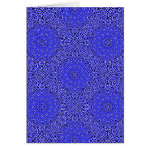 Indigo-Blau-Paisley-Westernbandana-Schal-Druck