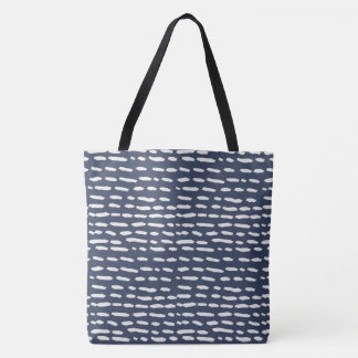 Indigo-Blau-und Grau-Schlag - Taschen-Tasche